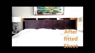 Housekeeping in a Hotels - Step by Step Bed Making.