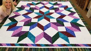 DONNA'S EASY CARPENTERS WHEEL QUILT! *************FREE PATTERN*************