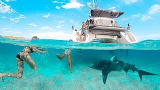 Unfiltered Boat Life :  BULL SHARKS All Around Us on a Remote Island