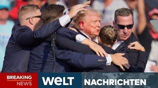 USA: Donald Trump überlebt Attentat! Schüsse bei Wahlkampf! Kugel trifft Ex-US-Präsidenten I LIVE