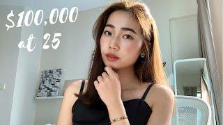 HOW I SAVED $100K AT 25 | Life Changing Money Saving Tips! Adulting in Singapore~My $100,000 Journey