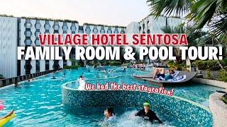 VILLAGE HOTEL SENTOSA FAMILY ROOM and POOL TOUR | Cherry Vlogs Canada Singapore Trip