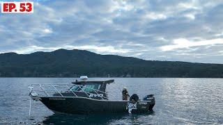 Fishing and Camping on board Evo. Luke Lands a Big One