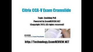 Citrix CCA-V Exam Cramslide - PvD Personal vDisks