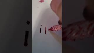 writing I love you in ink that looks like deep red blood