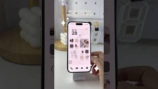 MAKE YOUR PHONE AESTHETIC~Black & Beige theme #iphone #homescreen #widgets
