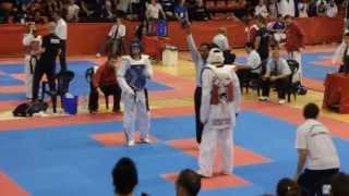 Spain Open 2013 Taekwondo - Aaron Cook (IMN) vs Daniel Ros Gomez (ESP) -80kg