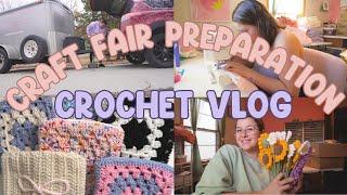 Market Prep With Me, Vlog #70 | Crochet Vlog, Small Business Owner