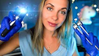 ASMR Ear Exam & Thorough Ear Cleaning  Ear to Ear, Binaural, Otoscope, Tuning Fork test