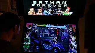 Batman Forever Arcade Cabinet MAME Playthrough w/ Hypermarquee
