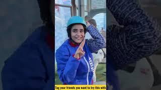 Time to Fly ‍️  -  Indoor Sky Diving || Gravity Zip || #Deepthisunaina #Shorts #Youtubeshorts #26