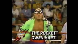 Owen Hart vs Jobber Doug Somers WWF Superstars 1992