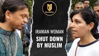 Muslim Absolutely Destroys Her Arguments | Mansur | Speakers Corner