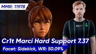  Cr1t- MARCI 7.37 HARD SUPPORT 5 Pos | Dota 2 Pro Gameplay