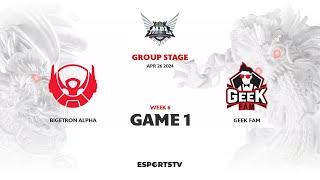 Bigetron Alpha vs Geek Fam GAME 1 MPL ID S13 | GEEK VS BTR ESPORTSTV