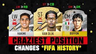 Craziest POSITION CHANGES in FIFA History! 