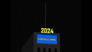 My own 2024 New Year ball drop in Yoberli City.  (VHS Effect)