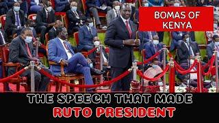 THE SPEECH THAT MADE RUTO PRESIDENT HISTORY RECAP