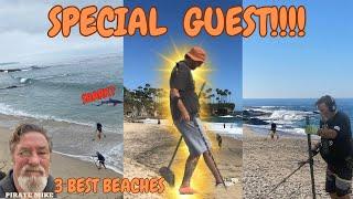 Metal Detecting 3 Amazing Beaches With Monterey Magnet Man