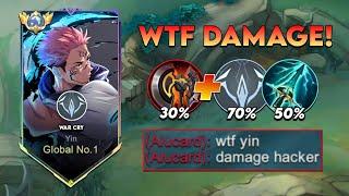 WHEN GLOBAL YIN ABUSE THIS MULTIPLE DAMAGE BUILD IN SOLO RANKED GAME! - Mobile Legends