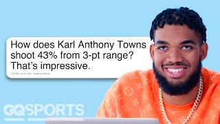 Karl Anthony Towns Replies to Fans on the Internet | Actually Me | GQ Sports