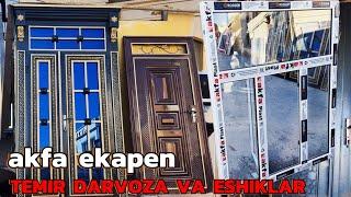 HI-TECH TEMIR ESHIK DARVOZA AKFA OYNA TAXTA VA LAMINAT ESHIK NARXLARI