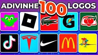  ADIVINHE 100 MARCAS PELOS LOGOS | logos famosos . Quantos você consegue acertar? #macaquiz