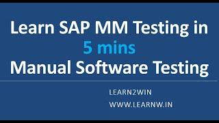 Testing SAP | SAP Manual Testing | sap mm testing | sap mm test case execution | erp testing #sapmm