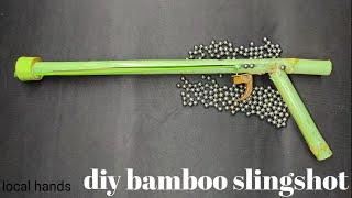 Make Bamboo Slingshot || Small But Quickly Response || Bamboo Craft || Bamboo Se Singleshot  bnaye |