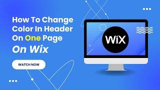 How To Change The Color Of The Header In Only One Page Wix - Fast & Easy!