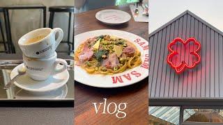 Vlog l 용산 맛집. 에테르누스 에스프레소바. 삼각지스코프. 쌤쌤쌤. 용산아모레. 럭키호프 마라치킨. 운동은 내일의 나에게 미루기