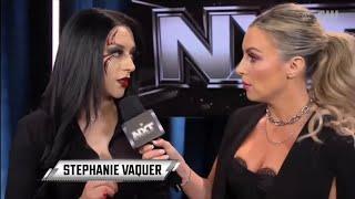 Stephanie Vaquer Backstage: NXT January 21 2025