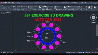 AutoCAD 2D Exercise 34