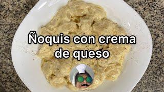 ÑOQUIS CON CREMA DE QUESO súper fáciles y deliciosos  | come con casti.