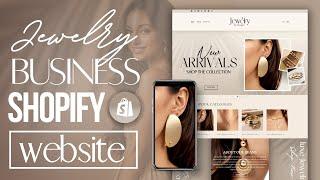 How To Make A Jewelry Shopify Website | Shopify Tutorial 2024