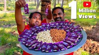 CASHEW BADAM CHOCOLATE | | Diary Milk Almond Cashew Chocolate Recipe | World Food Tube