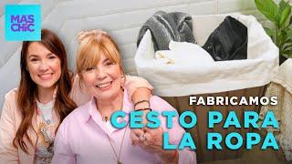 TRANSFORMAMOS un BANQUITO DE PLÁSTICO en un CESTO PARA LA ROPA  | Mas Chic