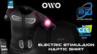 OWO Electric Stimulation Haptic Shirt! Best of VR at CES 2022 - Between Realities