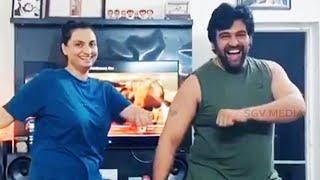 Chiranjeevi Sarja Super Dance With Dhruva Sarja's Wife Prerana Sarja Video | Meghana Raj | Arjun
