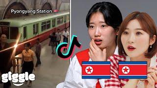 North Korean Girls React to Creepy North Korea TikTok For the First Time..!! : NK Compilation