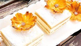How to make Dried Pineapple Flowers - decorating cake| Flori din Ananas - decor pentru prajituri
