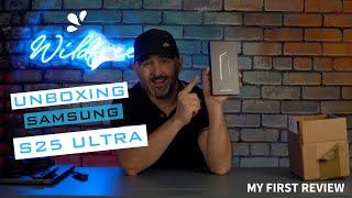 Samsung Galaxy S25 Ultra Titanium Jet Black Unboxing & First Look | First Ever Tech Review S25 Ultra