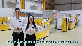 NEW High-Speed 3D Filament Extrusion Line