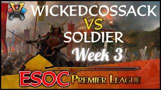 [AoE3] (SKG) WickedCossack vs (MDS) SoldieR − Week 3 − The ESOC Premier League