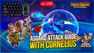 Asgard Guide for Cornelius and Jet. Manual attack vs 160 Osh. Hero Wars: Dominion Era