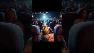 Rocky’s Cinema Chaos | Ai Story #cockatielsinging #cockatiel #parrot #birds #cute