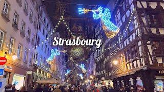 [4K]Strasbourg, France : Capital of ChristmasThe most beautiful Christmas Market in Europe 2022