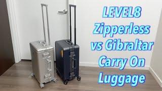 LEVEL8 Zipperless vs Gibraltar Carry On Luggage