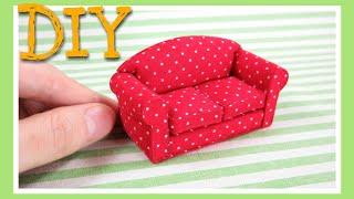 How to make mini mini sofa | Easy craft ideas | DIYミニミニソファー