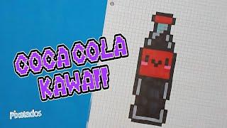 COMO DIBUJAR UNA COCA COLA KAWAII PIXEL ART - PIXELADOS